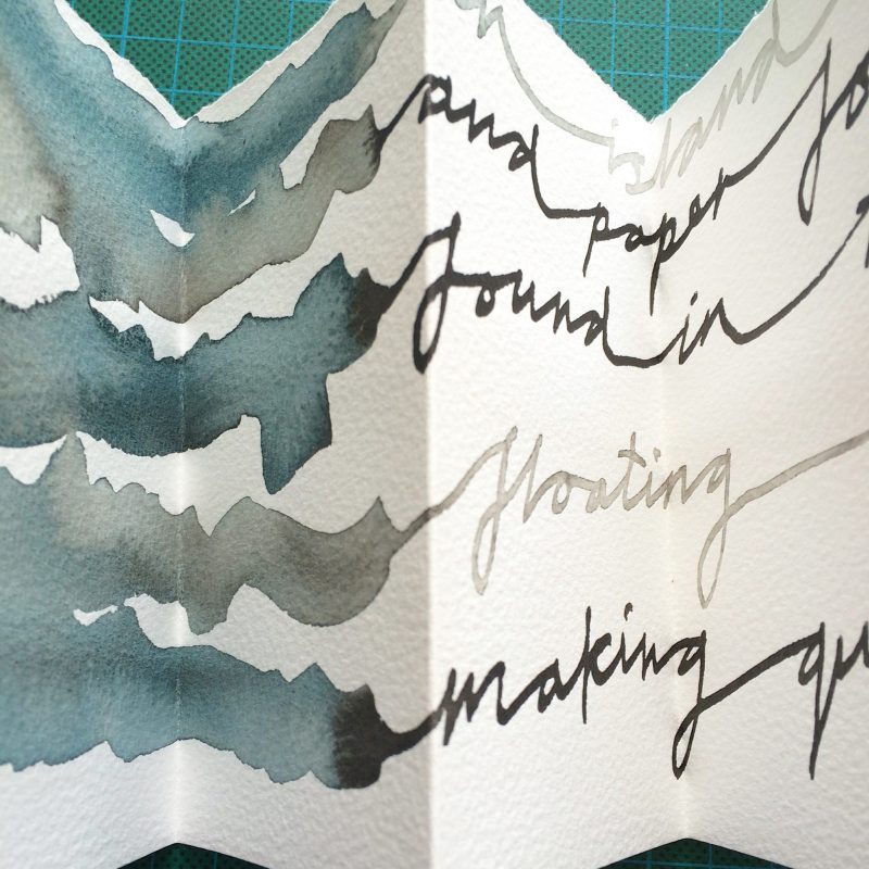 Personal inkery. Bookart by Rachel Hazell