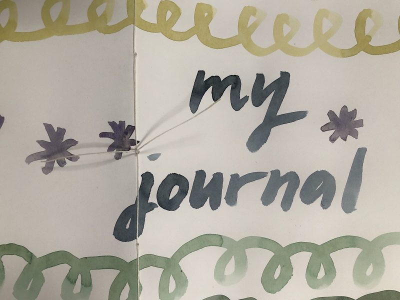 Make a journal - step fourteen - tie a reef knot