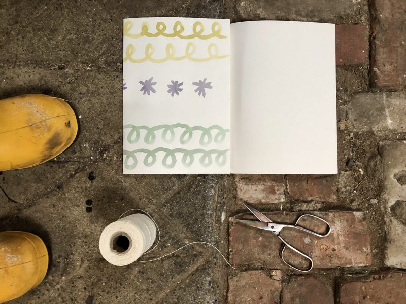 Make a journal - fold second cover flap