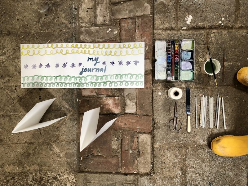 Make a journal - step two - decorate your cover