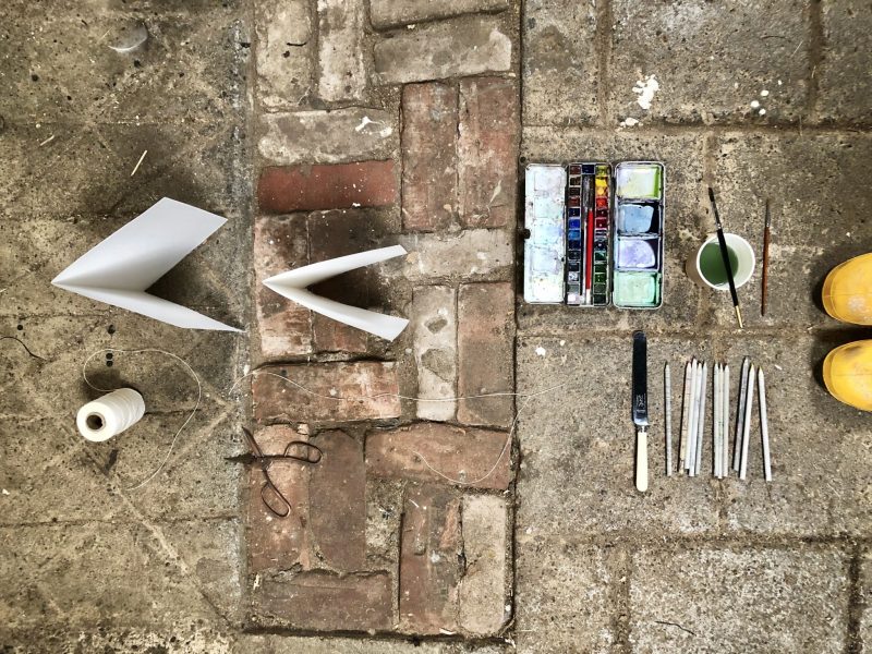 Make a journal - step three - thread your needle