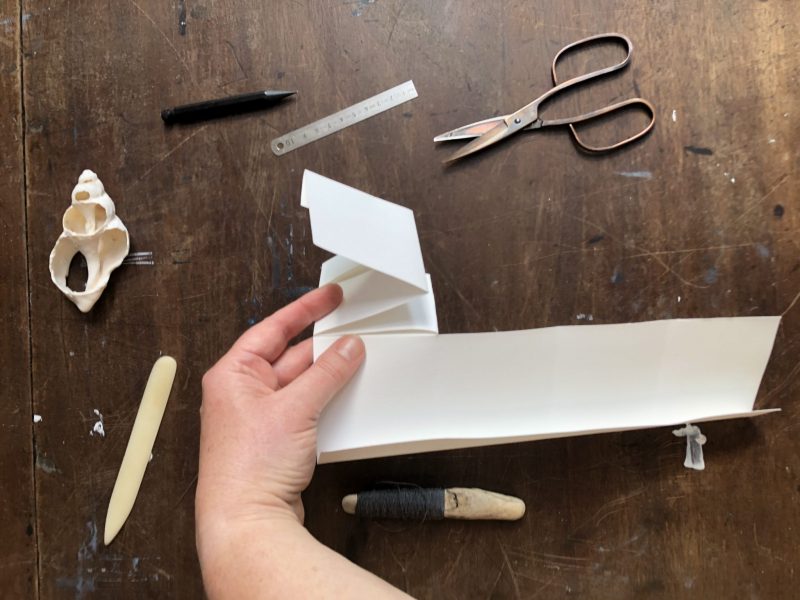 Fold Up Pocket Book by Rachel Hazell of The Travelling Bookbinder