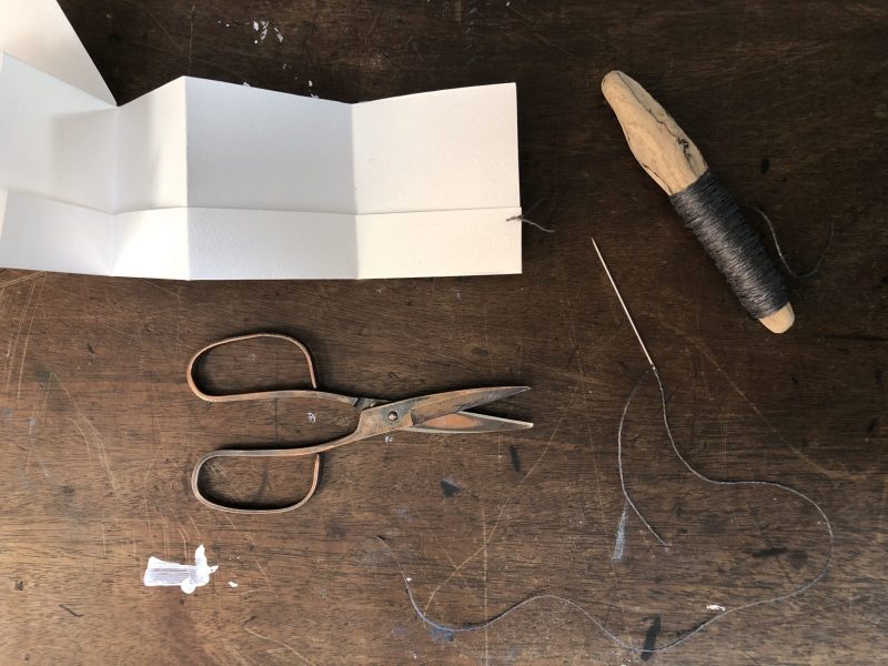 Fold Up Pocket Book by Rachel Hazell of The Travelling Bookbinder