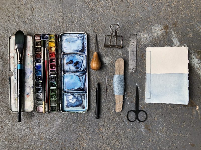 Make a stab binding with The Travelling Bookbinder - Finished book