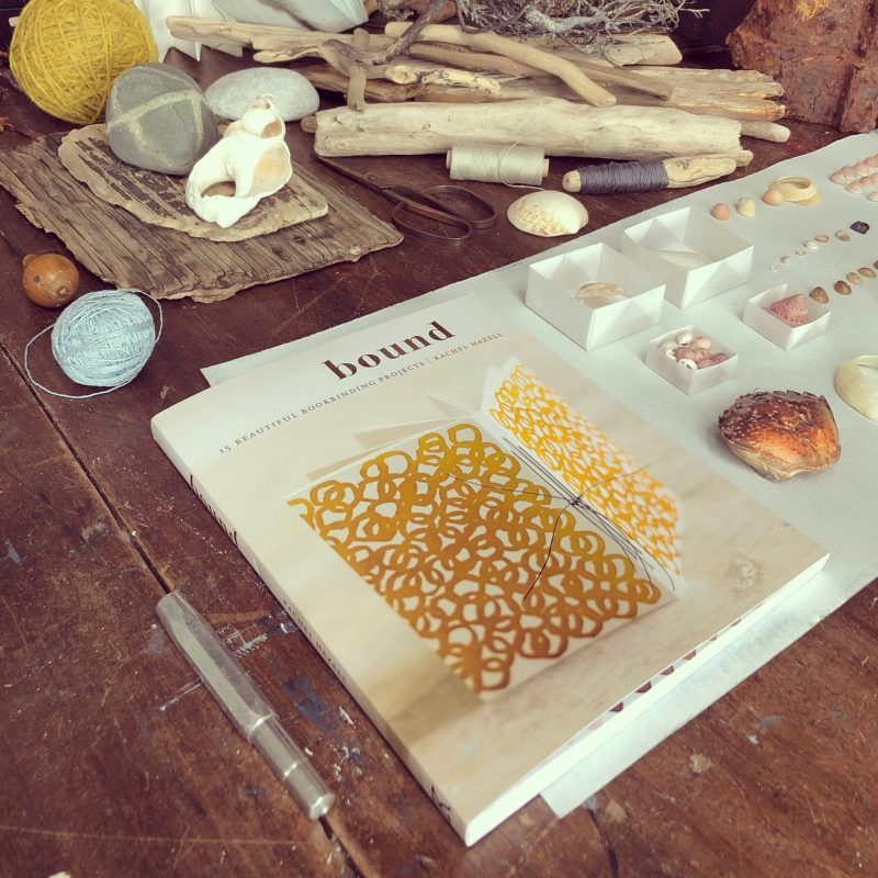 Bound:15 Beautiful Bookbinding Projects, Rachel Hazell. Kyle Books. Island isolation: Creative lockdown.