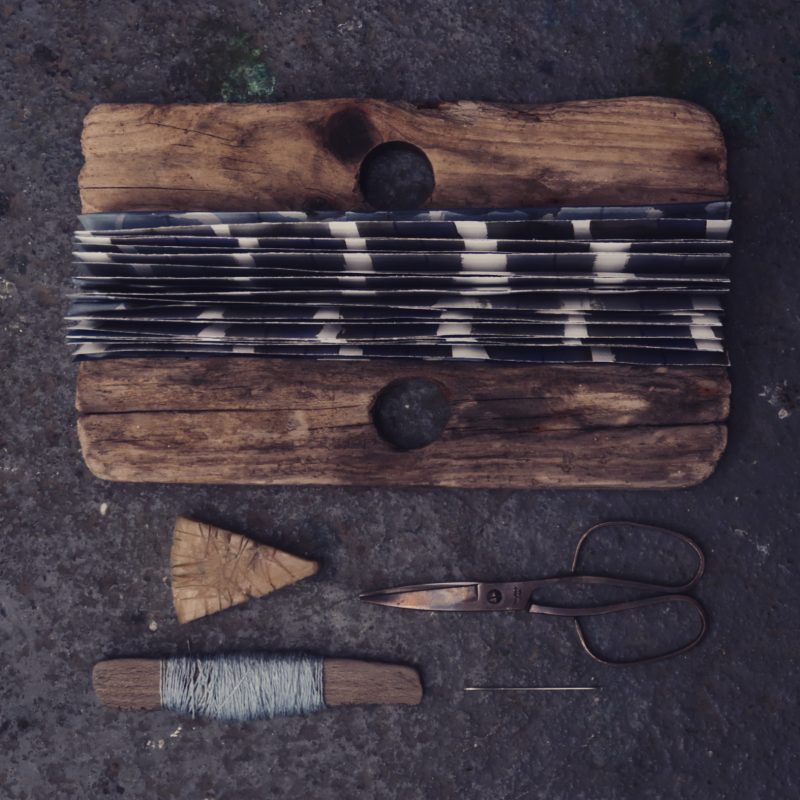 The Travelling Bookbinder: 2020 A Review: Iona Driftwood Binding Retreat