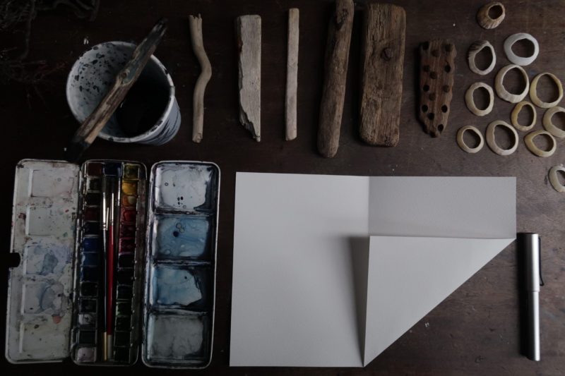 The Travelling Bookbinder: Mailart Origami Envelope. Second fold