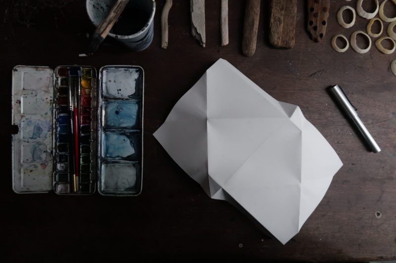 The Travelling Bookbinder: Mailart Origami Envelope. Unfold
