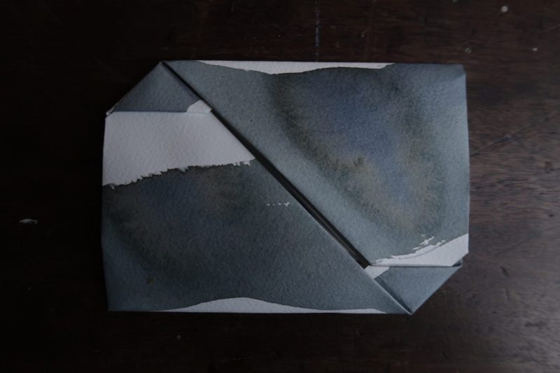 The Travelling Bookbinder: Mailart Origami Envelope. Finished envelope