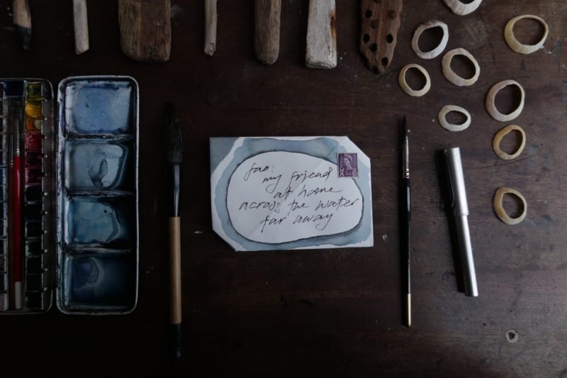 The Travelling Bookbinder: Mailart Origami Envelope. Ready to post