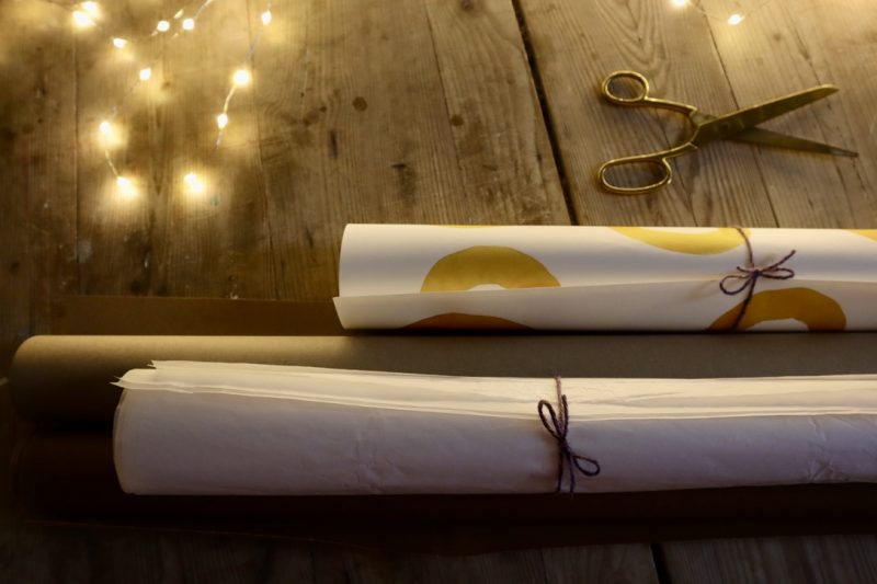 Rolls of paper for WrapLove - use what you have to hand!