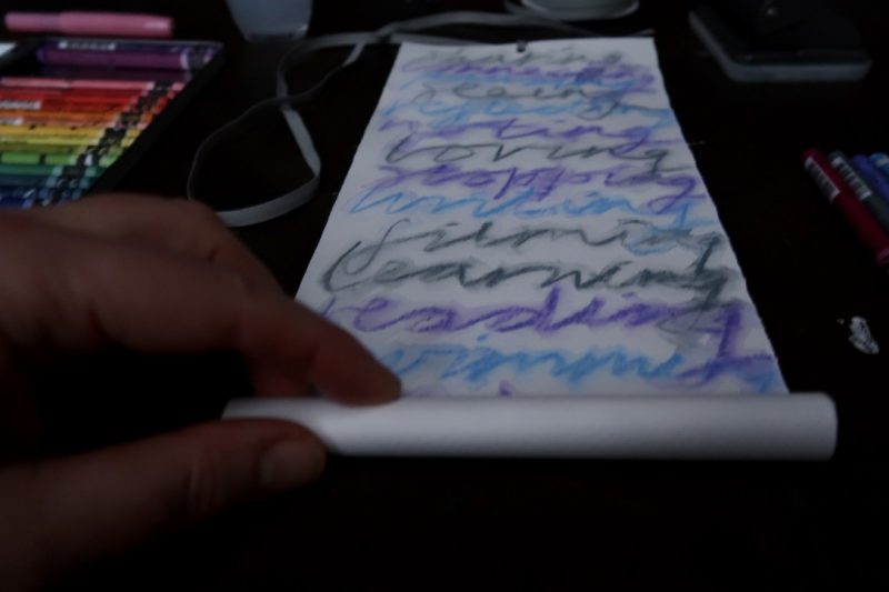 The Travelling Bookbinder: Thank You Scroll: Roll paper tightly