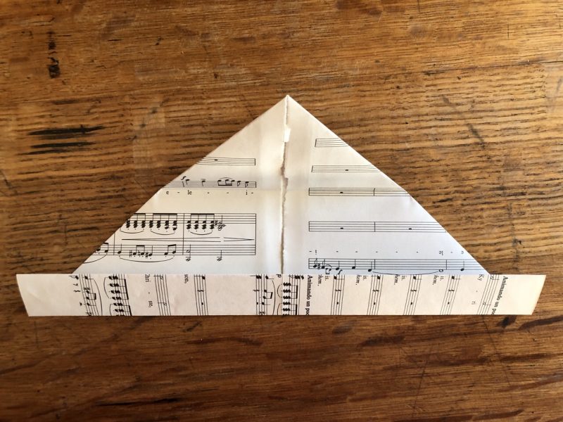 The Travelling Bookbinder: Heart Confetti: Mid fold of envelope