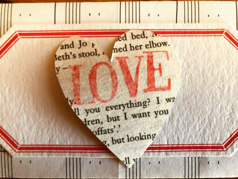 The Travelling Bookbinder: Heart Confetti: Paperlove close up