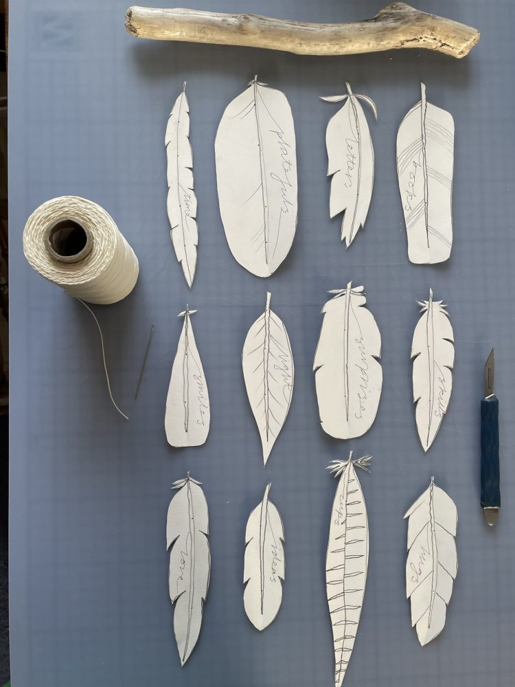 The Travelling Bookbinder: Bookart project: Twelve Gifts: Arrange in rows