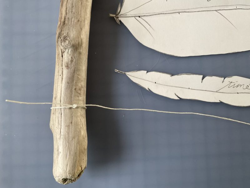 The Travelling Bookbinder: Bookart project: Twelve Gifts: Attach each thread with a reef knot