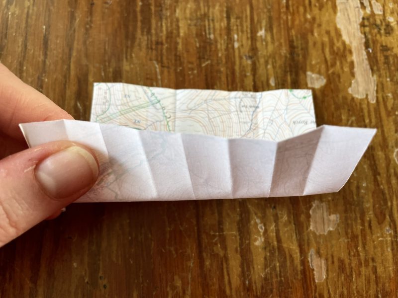 The Travelling Bookbinder: Origami Heart Ring: Fold in half again