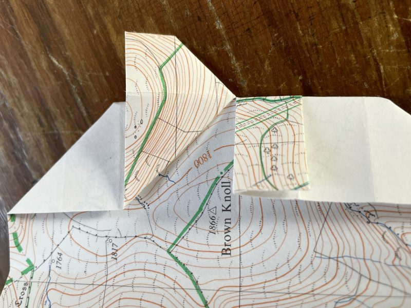 The Travelling Bookbinder: Origami Heart Ring: And fold flat