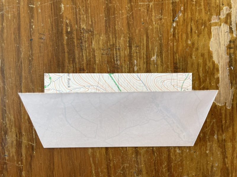 The Travelling Bookbinder: Origami Heart Ring: Fold in half