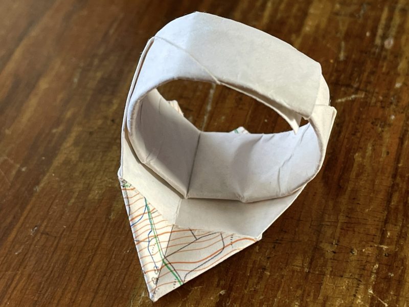 The Travelling Bookbinder: Origami Heart Ring: Tweak to fit