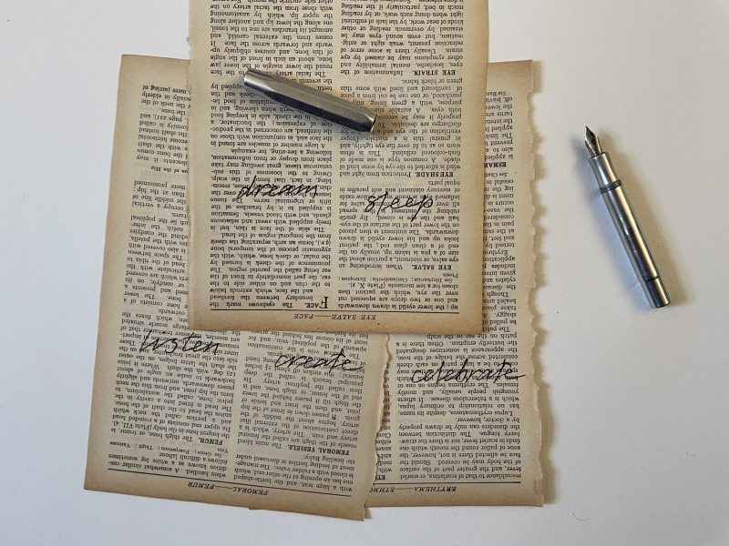 The Travelling Bookbinder: How to project: How to live: Write words on ephemera