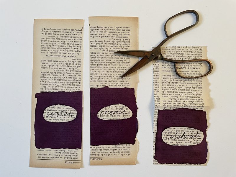 The Travelling Bookbinder: How to project: How to live: Cut out rectangles