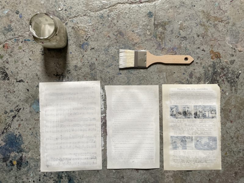 The Travelling Bookbinder: How - to project: A Circle Book: More gesso