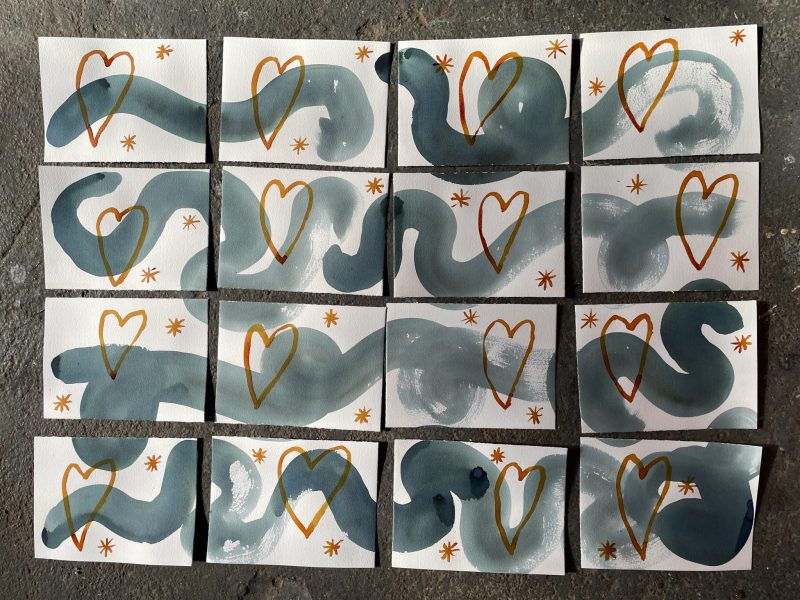 The Travelling Bookbinder: How-to project: Holiday Postcards: Sixteen postcards ready to send