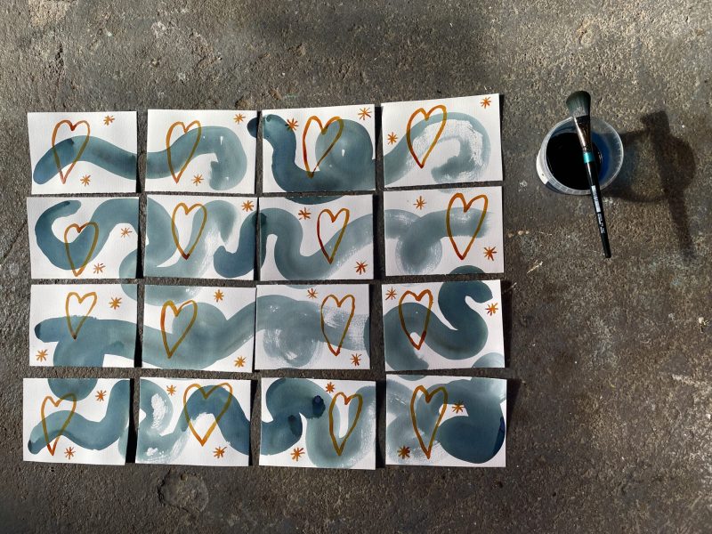 The Travelling Bookbinder: How-to project: Holiday Postcards: Finished set