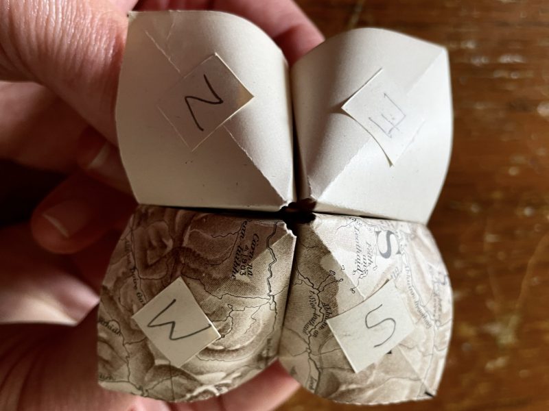 The Travelling Bookbinder: How to project: MapLove Decision Maker: Choose point of the compass