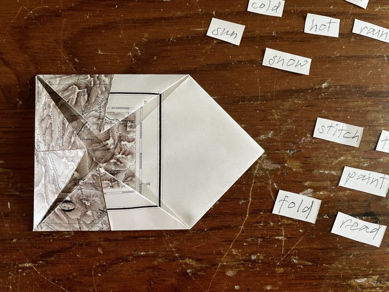 The Travelling Bookbinder: How to make: A MapLove Descision Maker: Third corner in