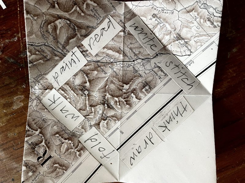 The Travelling Bookbinder: How to make: A MapLove Descision Maker: Activities glued in place