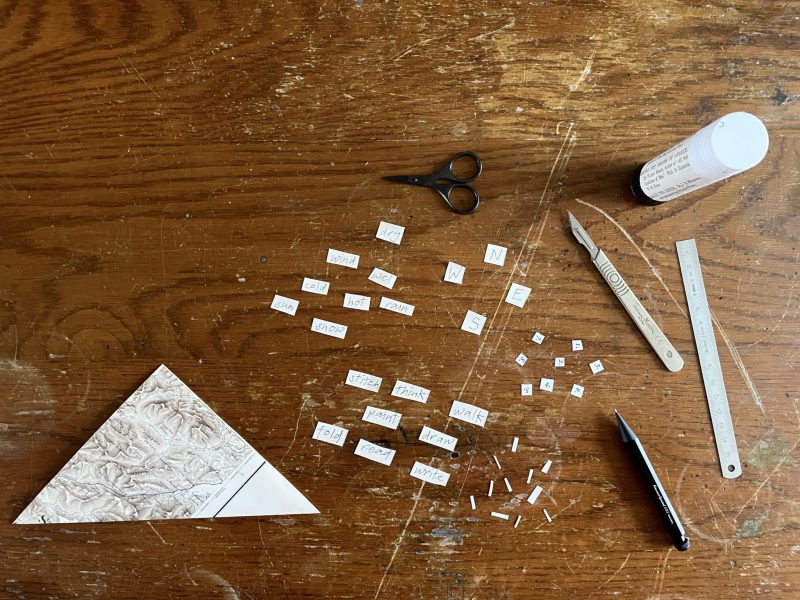 The Travelling Bookbinder: How to make: A MapLove Descision Maker: Fold diagonally