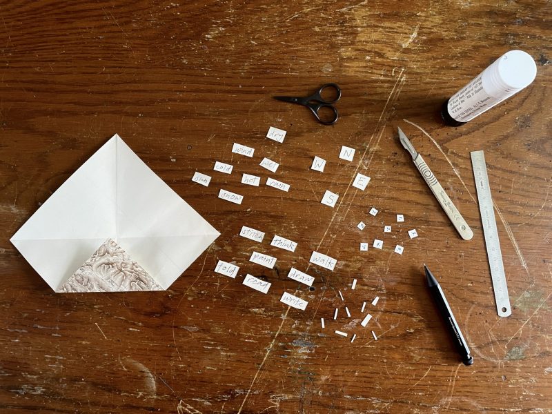 The Travelling Bookbinder: How to make: A MapLove Descision Maker: Fold corners to centre