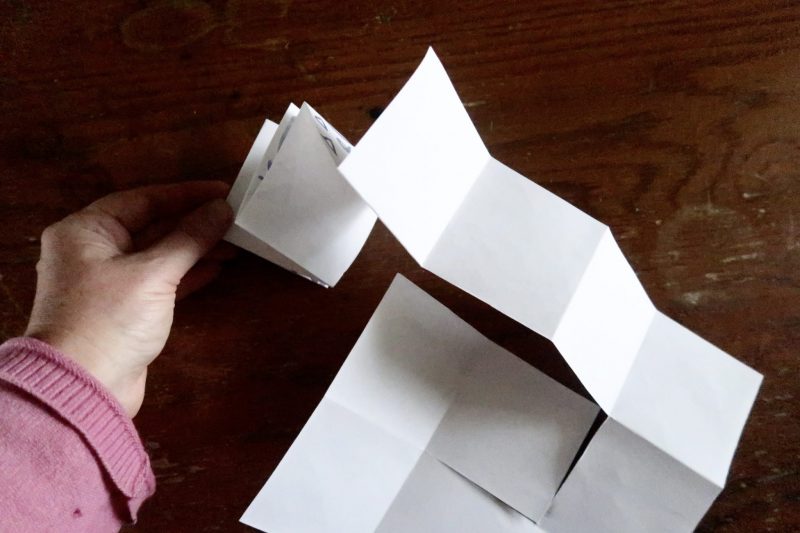 The Travelling Bookbinder: Make a MapLove Compass Mandala: Concertina around the corner