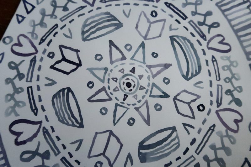 The Travelling Bookbinder: Make a MapLove Compass Mandala: Keep going