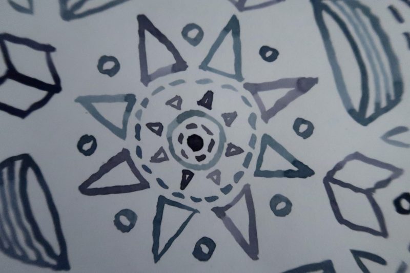 The Travelling Bookbinder: Make a MapLove Compass Mandala: Find the centre and start there