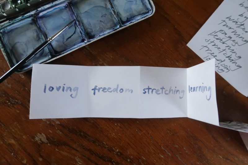 The Travelling Bookbinder: Make a MapLove Compass Mandala: Wonky handwriting