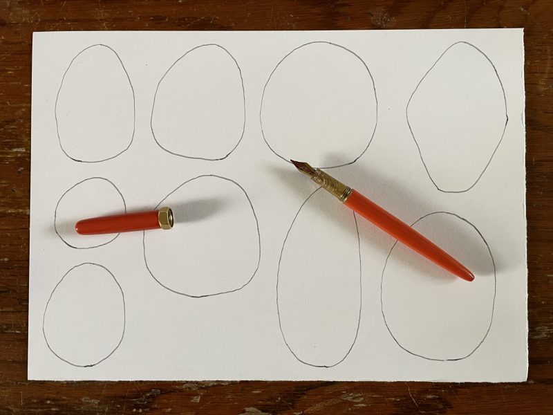 The Travelling Bookbinder: How to: Make Jewel Bauble Wishes: Draw shapes