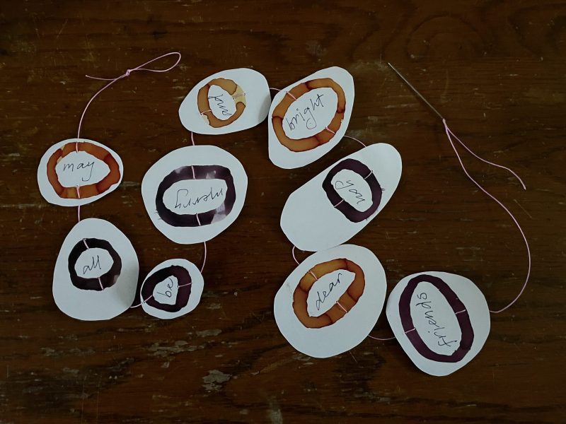 The Travelling Bookbinder: How to: Make Jewel Bauble Wishes: Unitl they are all joined