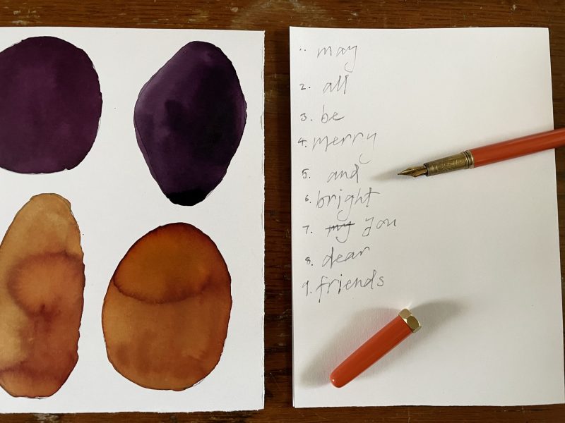 The Travelling Bookbinder: How to: Make Jewel Bauble Wishes: Write a word for each shape