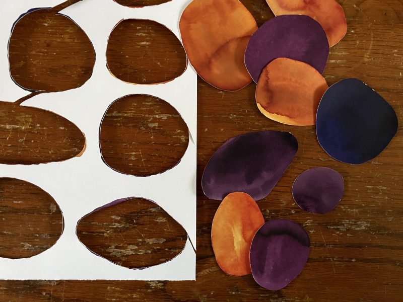 The Travelling Bookbinder: How to: Make Jewel Bauble Wishes: Cut out shapes