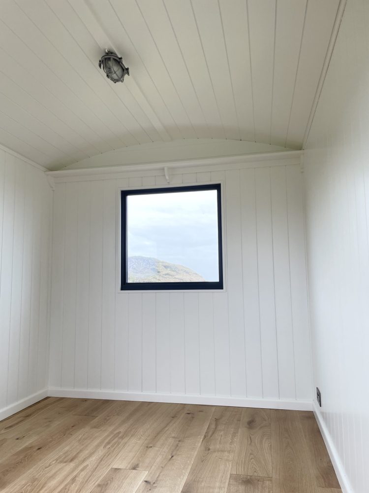 The Travelling Bookbinder: The Whale Bone Studio: Isle of Iona: Square Window