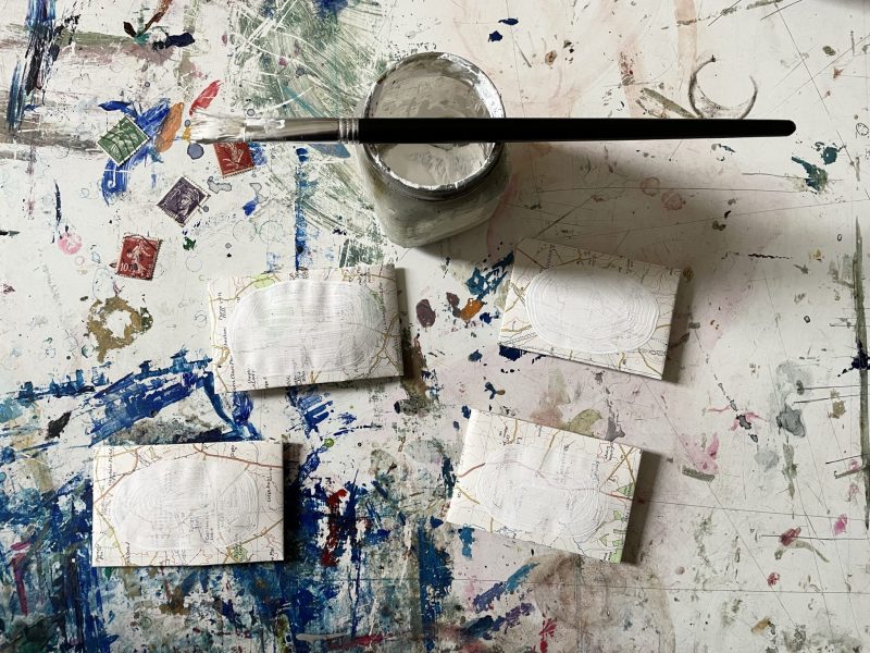 The Travelling Bookbinder: How to: Write a Love Letter: Wiat for the gesso to dry