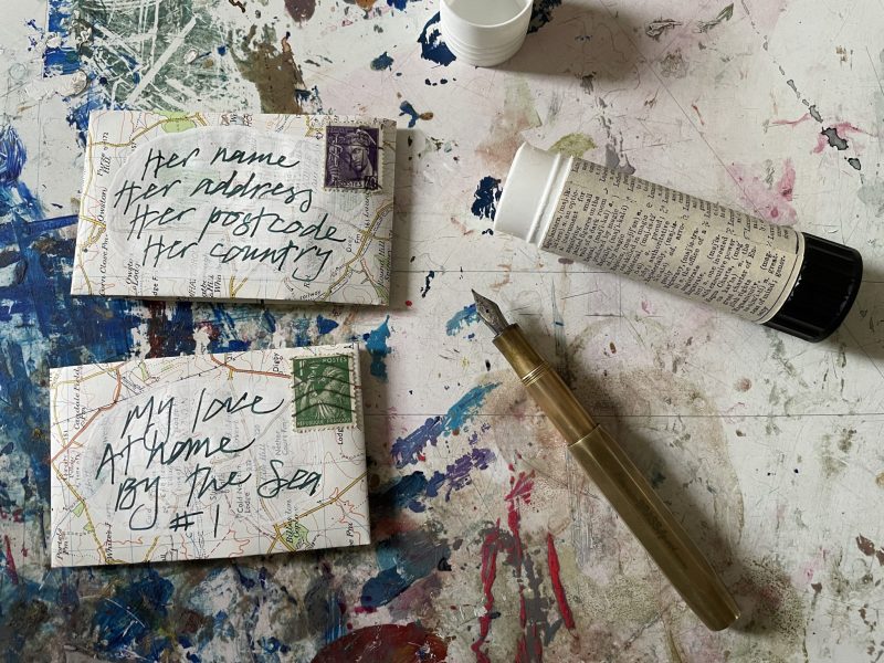 The Travelling Bookbinder: How to: Write a Love Letter: Finished handmade self-sealing envelopes