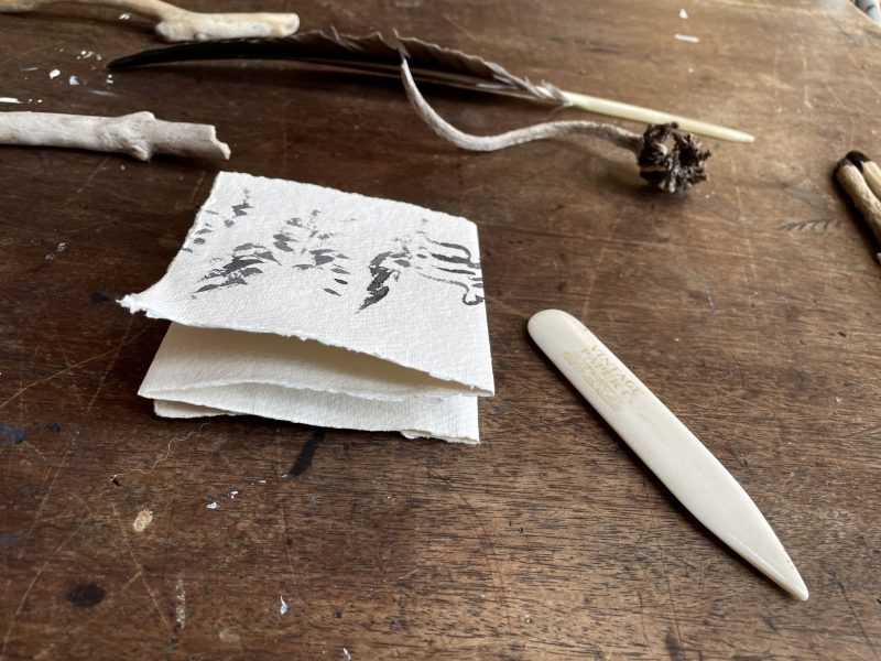 The Travelling Bookbinder: How to Record Sound: Inspired by Cornell Lab's Merlin app: Folded into quarters