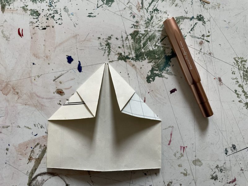 The Travelling Bookbinder: How to fold a paper aeroplane: A MapLove taster project: Same on both sides