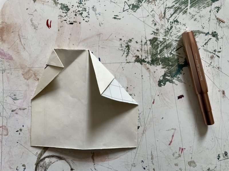 The Travelling Bookbinder: How to fold a paper aeroplane: A MapLove taster project: Add extra fold