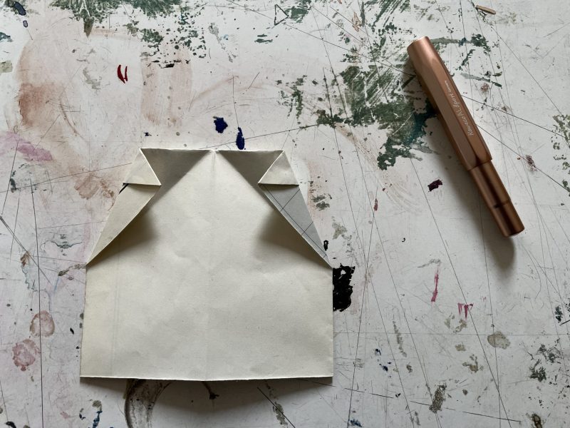 The Travelling Bookbinder: How to fold a paper aeroplane: A MapLove taster project: Repeat on right