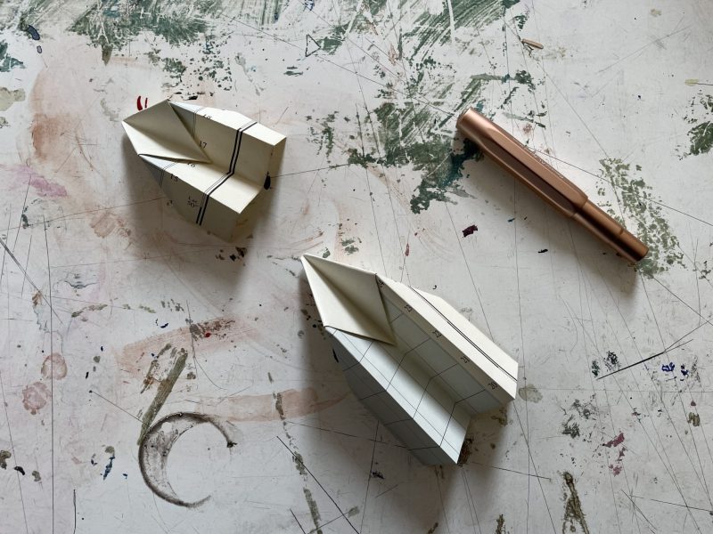The Travelling Bookbinder: How to fold a paper aeroplane: A MapLove taster project: Queue for take off